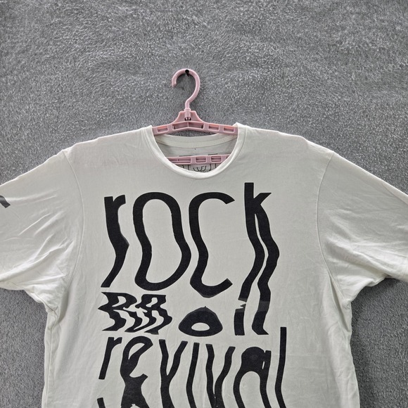 Rock Revival Men Shirt XL White Graphic Logo Short Sleeve - Picture 3 of 7